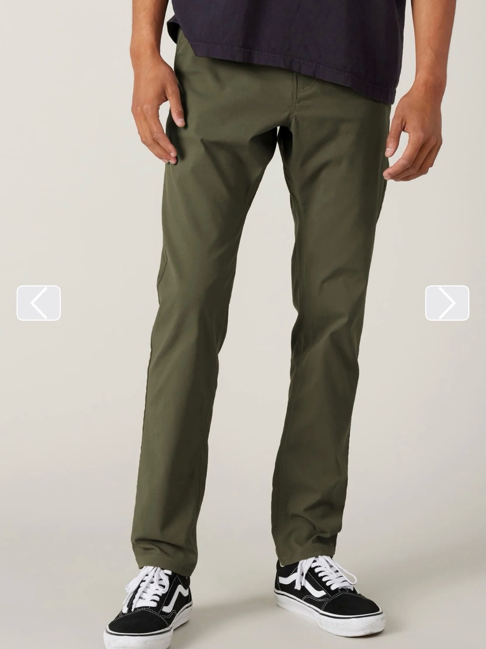 686 Everywhere collection slim fit green pants
